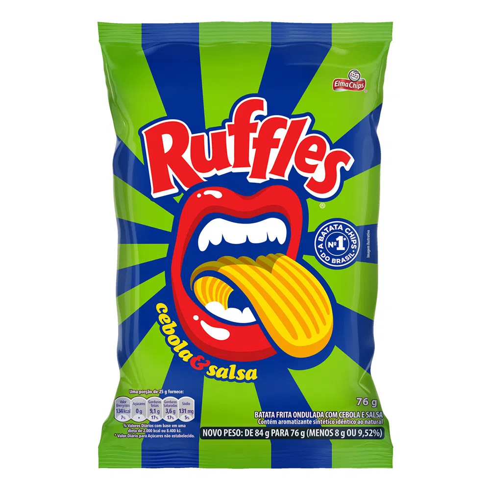 Salgadinho Ruffles Cebola e Salsa